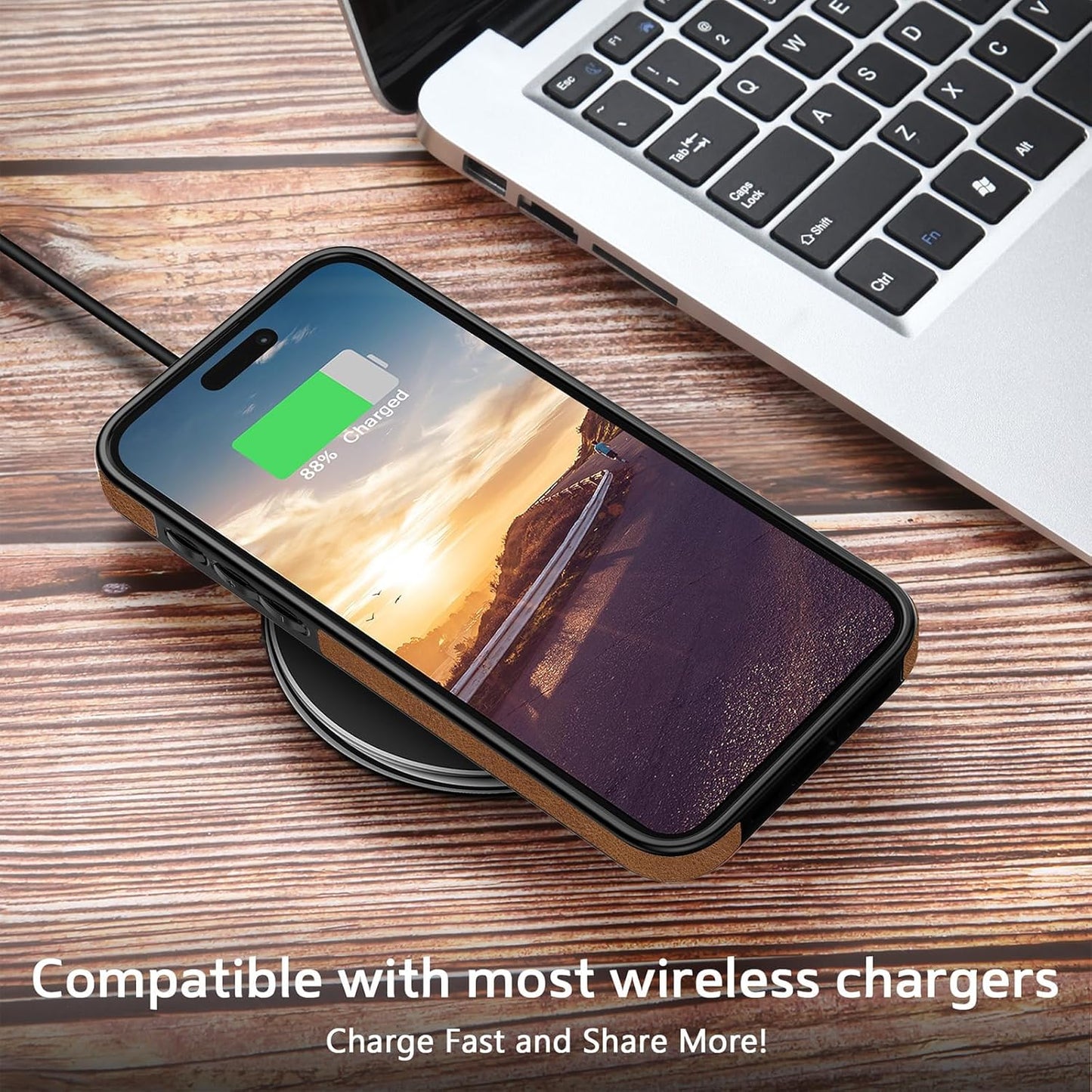 LOHASIC – iPhone 16 de piel de lujo y elegante