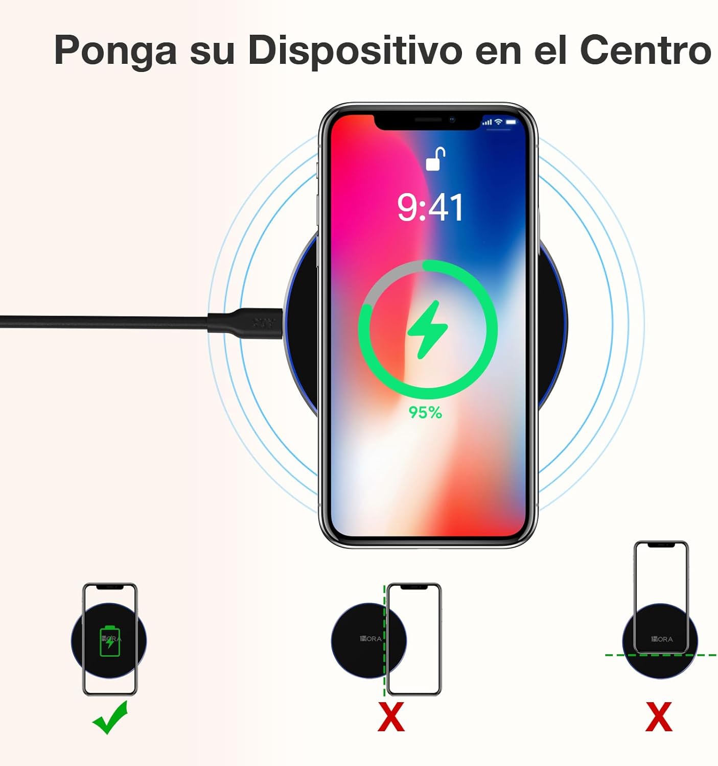 cargador inalámbrico 1hr