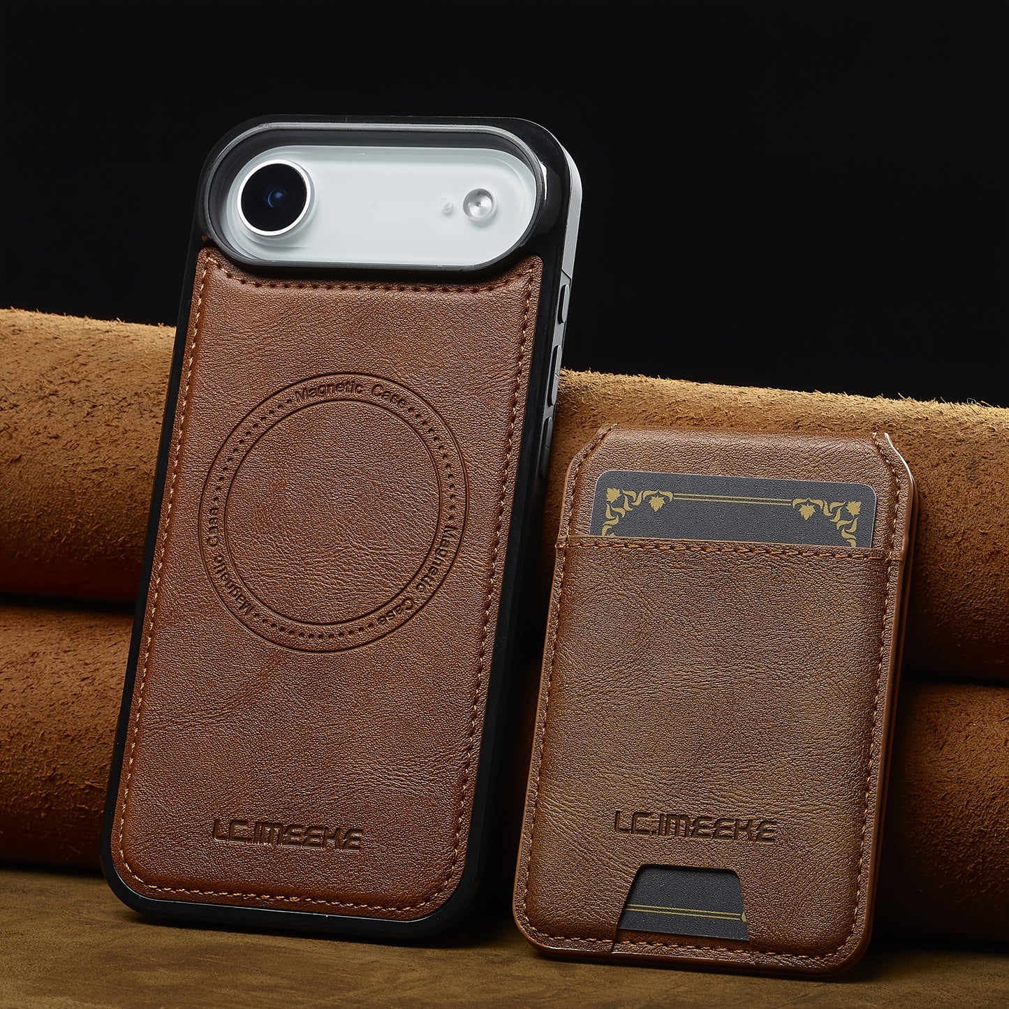 Funda Cartera Magnética de Piel Sintética para iPhone — Protección, Estilo y Funcionalidad