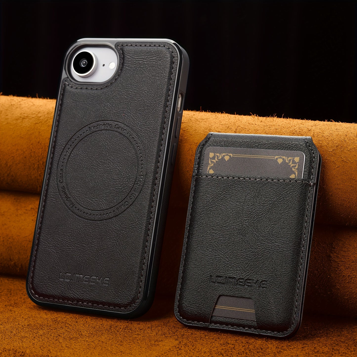 Funda Cartera Magnética de Piel Sintética para iPhone — Protección, Estilo y Funcionalidad