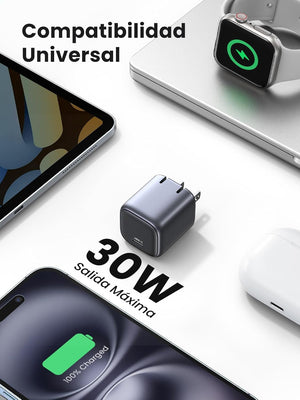 UGREEN Nexode 30W Mini Cargador USB-C GaN