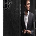 LOHASIC – iPhone 16 de piel de lujo y elegante