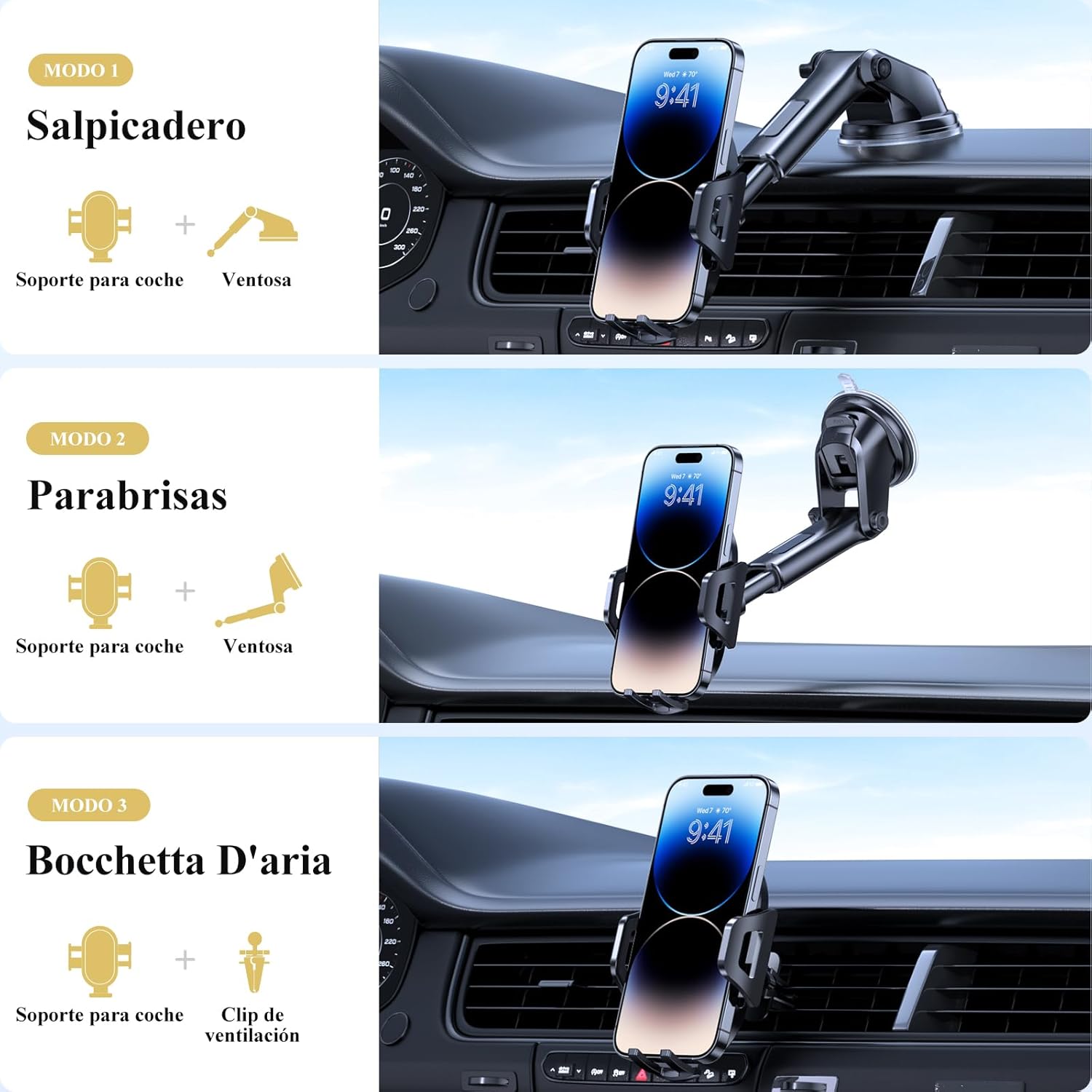 Soporte de celular para automóvil