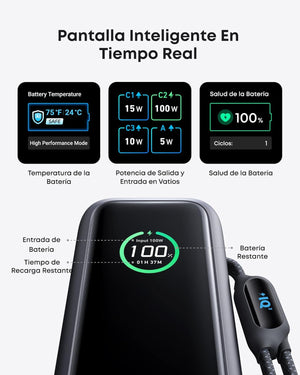 Anker Power Bank para Laptop, iPhone 17/16/15, MacBook, Samsung y más