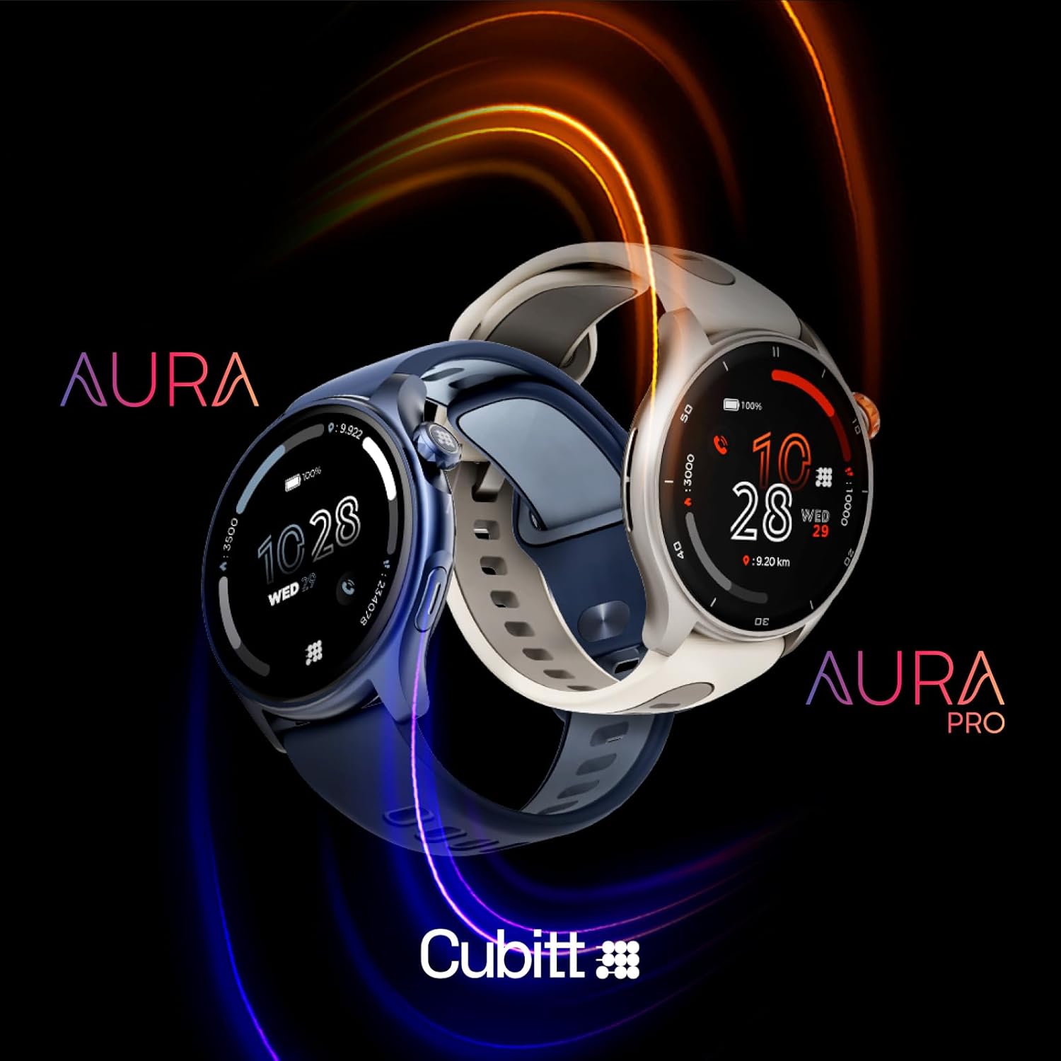 Smartwatch CUBITT Aura – Llamadas Bluetooth • Oxígeno • Sueño • Resistente al Agua