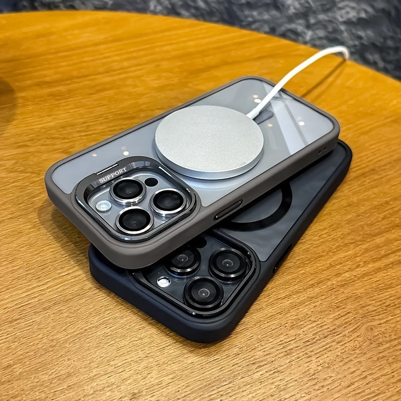 Funda Magnética Premium con Marco Metálico y Protector de Cámara