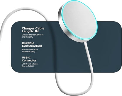 Funda Magnética para iPhone 16e 6.1 Pulgadas (2025) con Cargador Inalámbrico