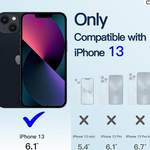Funda Suave Claro para iPhone 13, Lente Cámara Protección