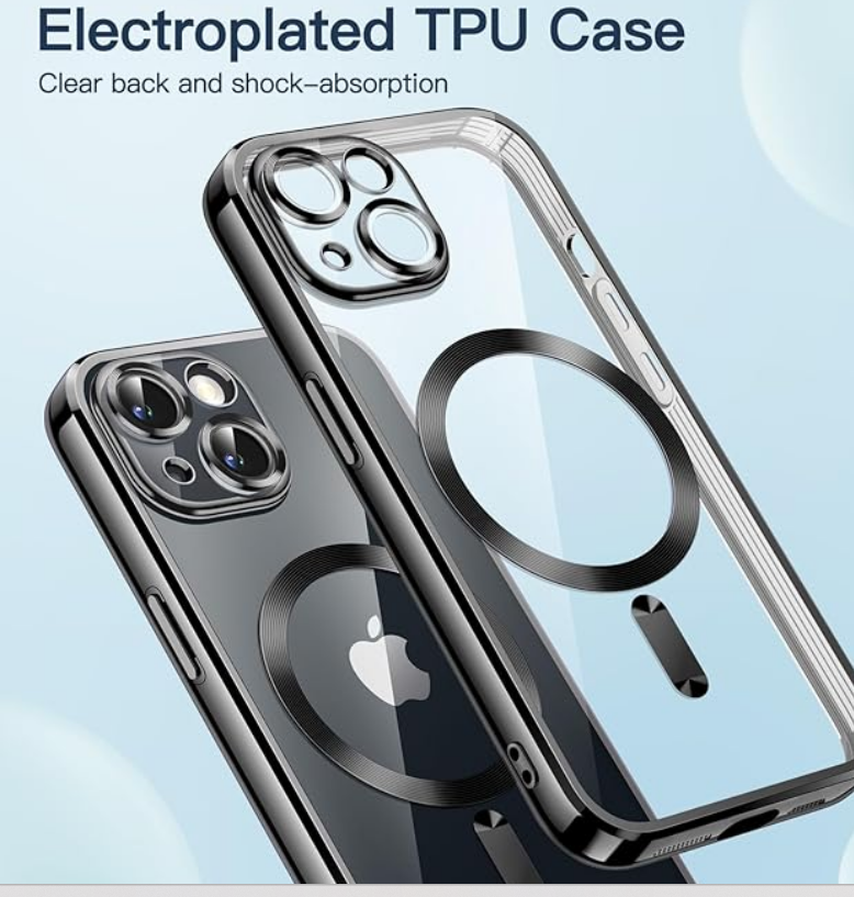 Funda Suave Claro para iPhone 13, Lente Cámara Protección