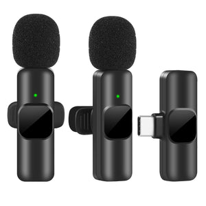 Micrófono Lavalier Inalámbrico Mini para iPhone/Android