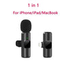 Micrófono Lavalier Inalámbrico Mini para iPhone/Android