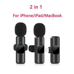 Micrófono Lavalier Inalámbrico Mini para iPhone/Android