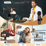 Micrófono Lavalier Inalámbrico Mini para iPhone/Android
