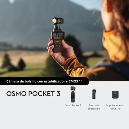 DJI OSMO Pocket 3, 2.54Cm Pocket Gimbal Camera 4K/120Fps Ultra-High Shooting Specifications And Three-Axis Gimbal Mechanical Stabilization Travel Handheld Vlog Camera, Lingyan Handheld Digital Camera, Awesome Image Quality, C