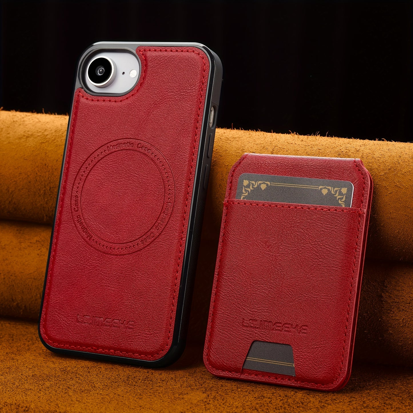 Funda Cartera Magnética de Piel Sintética para iPhone — Protección, Estilo y Funcionalidad