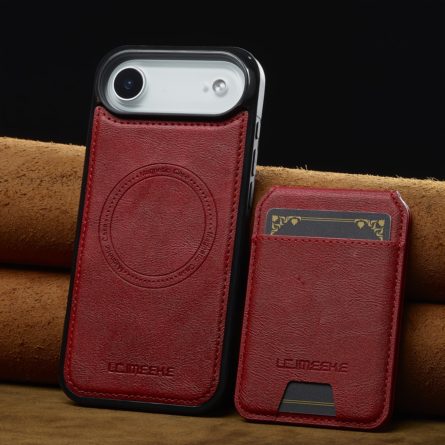 Funda Cartera Magnética de Piel Sintética para iPhone — Protección, Estilo y Funcionalidad