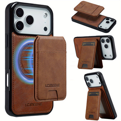 Funda Cartera Magnética de Piel Sintética para iPhone — Protección, Estilo y Funcionalidad