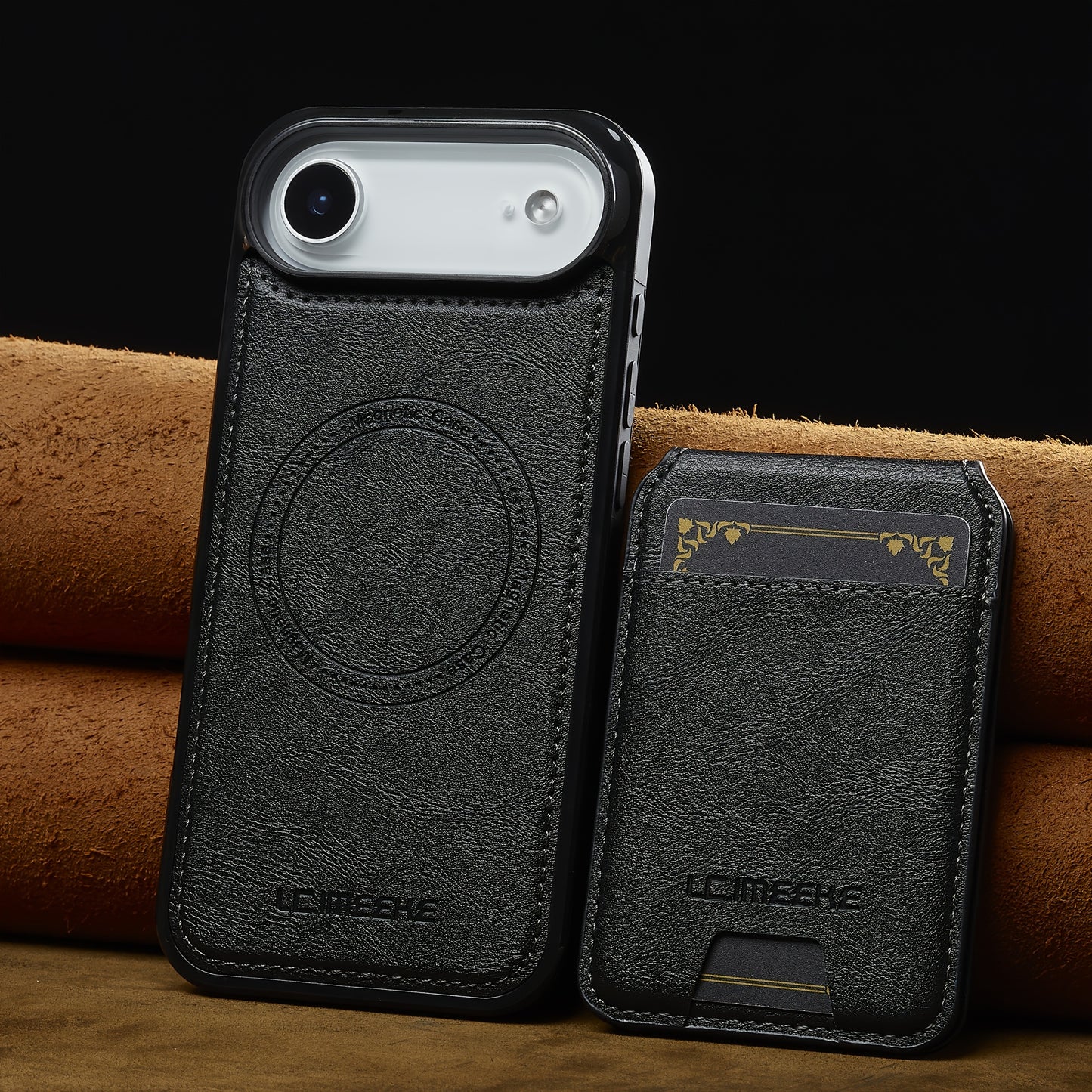 Funda Cartera Magnética de Piel Sintética para iPhone — Protección, Estilo y Funcionalidad