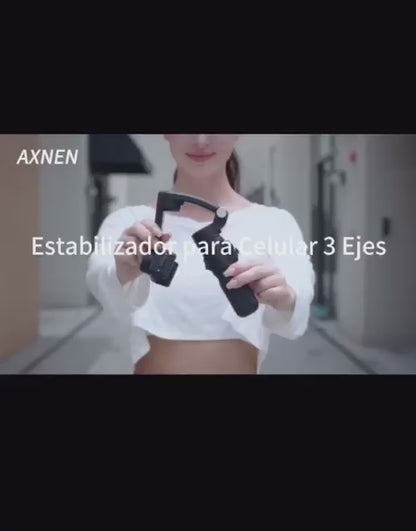 XNEN Estabilizador para Celular 3 Ejes Pro, Cardán Seguimiento de IA con RC Desmontable, Estabilizador Inteligente Plegable Portátil para Android Y iPhone